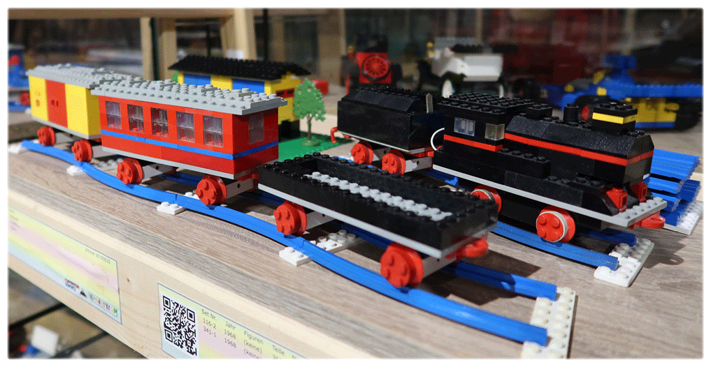 Foto blaue LEGO-Zug-Ära
